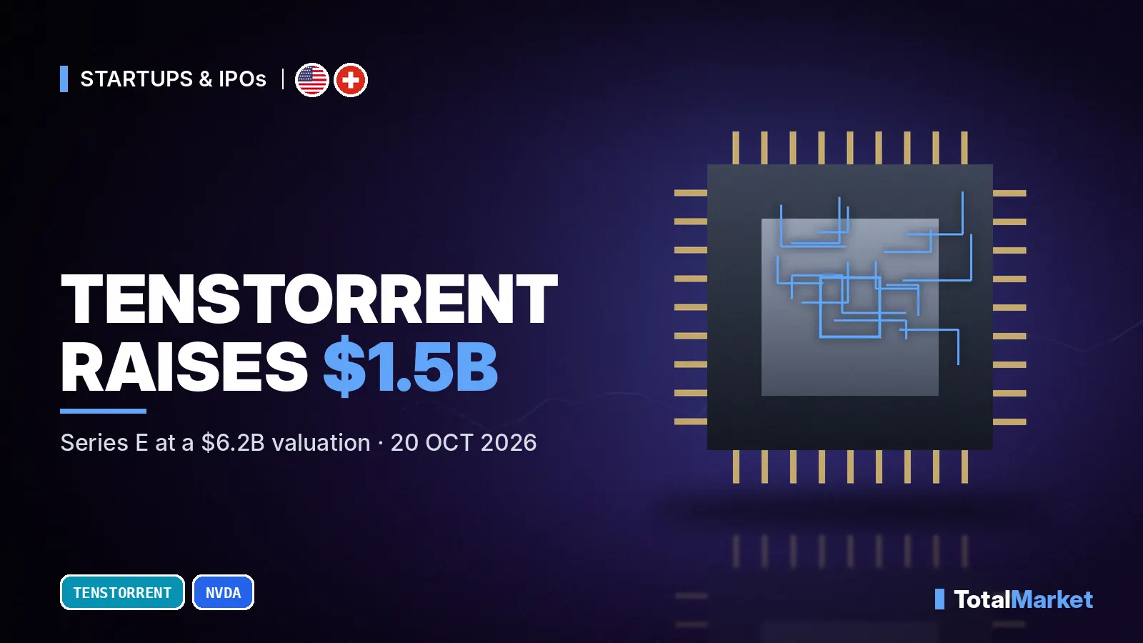 Cover graphic: Tenstorrent raises $1.5 billion to take on Nvidia